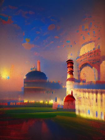 Taj Mahal: 8k Resolution Digital Painting