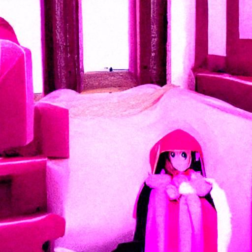 Animegao Kigurumi in Pink Toy Castle