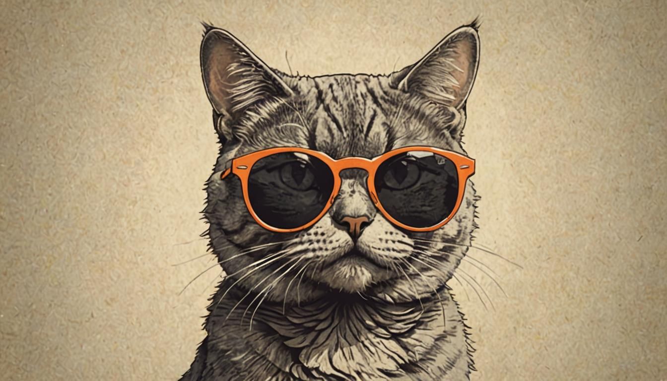 Cat with Sunglasses: A Smug Illustration