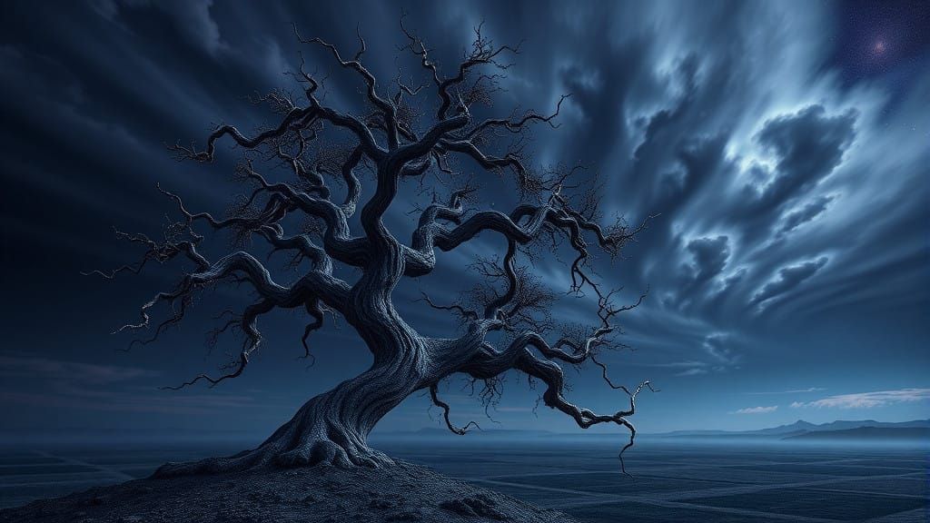 Fractured Dreamscapes in Cyberpunk Style