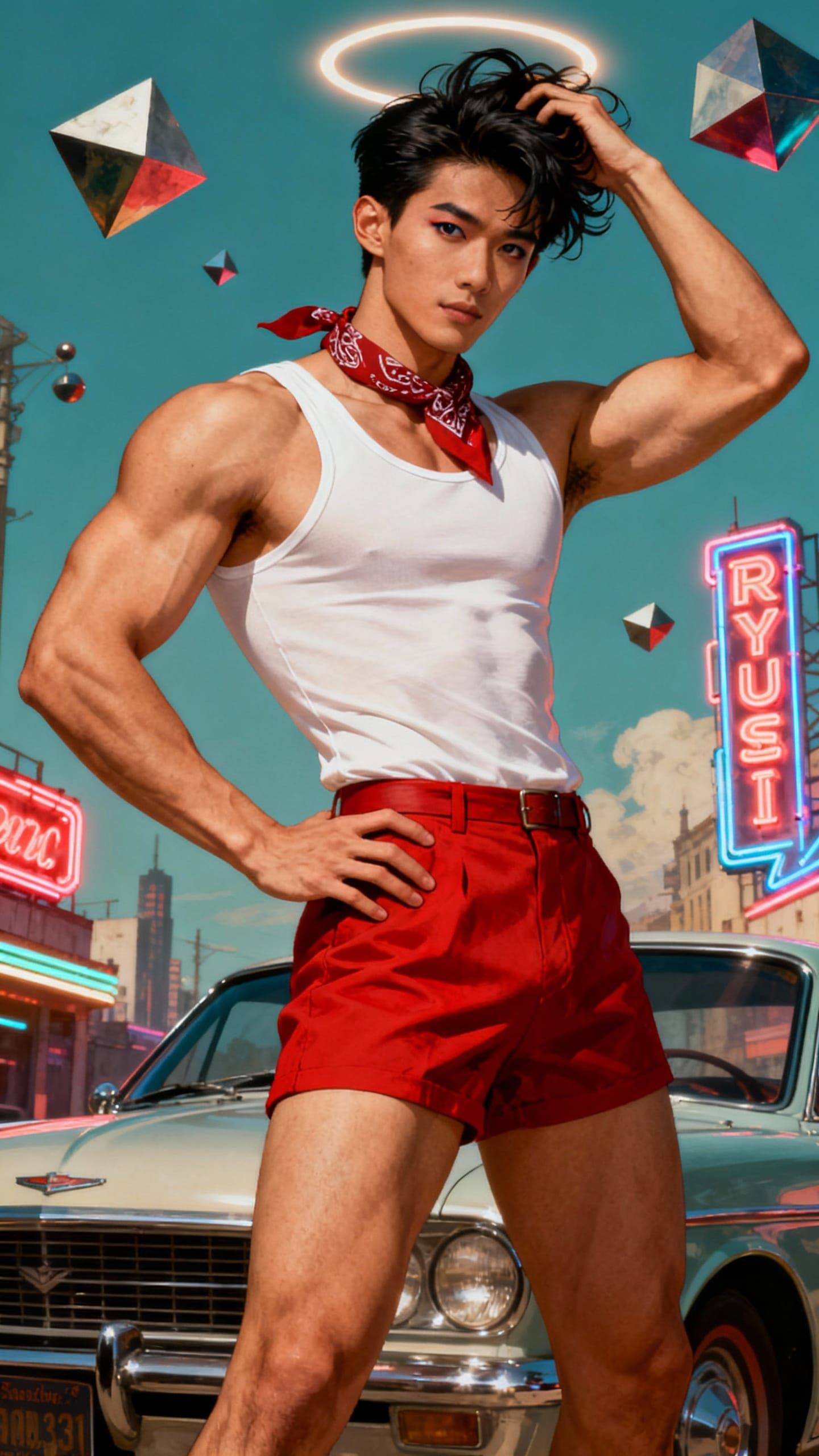 Gay Figurative Art of a Muscular Man