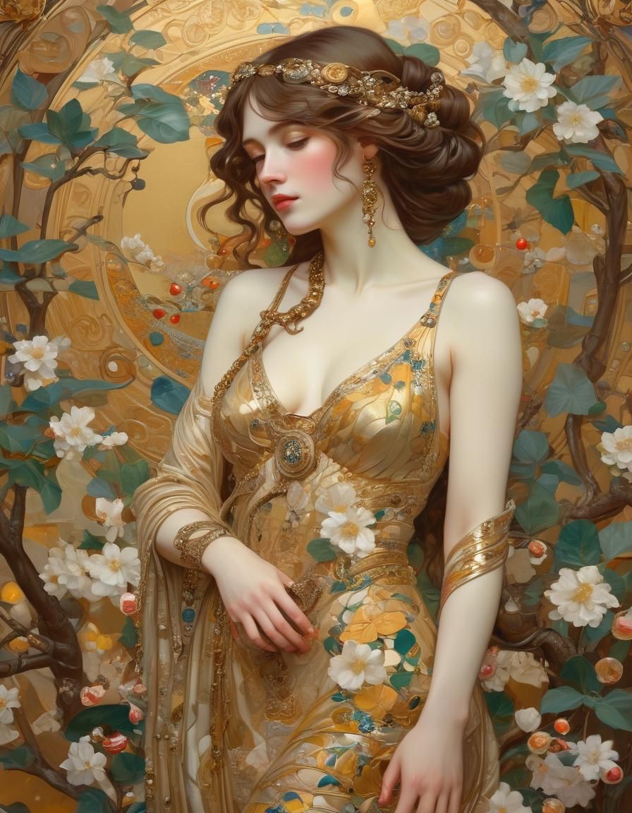 Eve in Opulent Secession Style