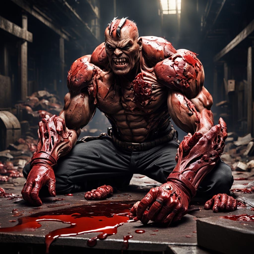 Stylized Blood and Guts Illustration