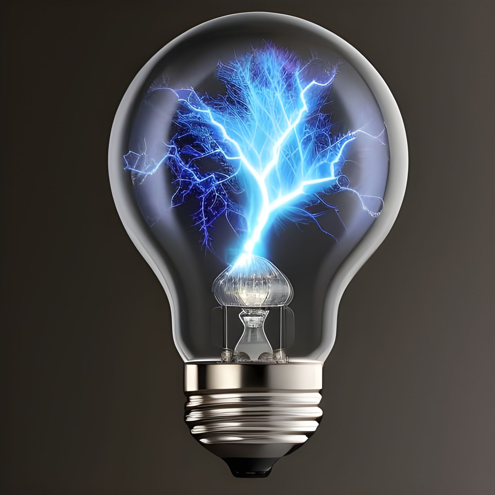 Electric Storm Inside a Lightbulb