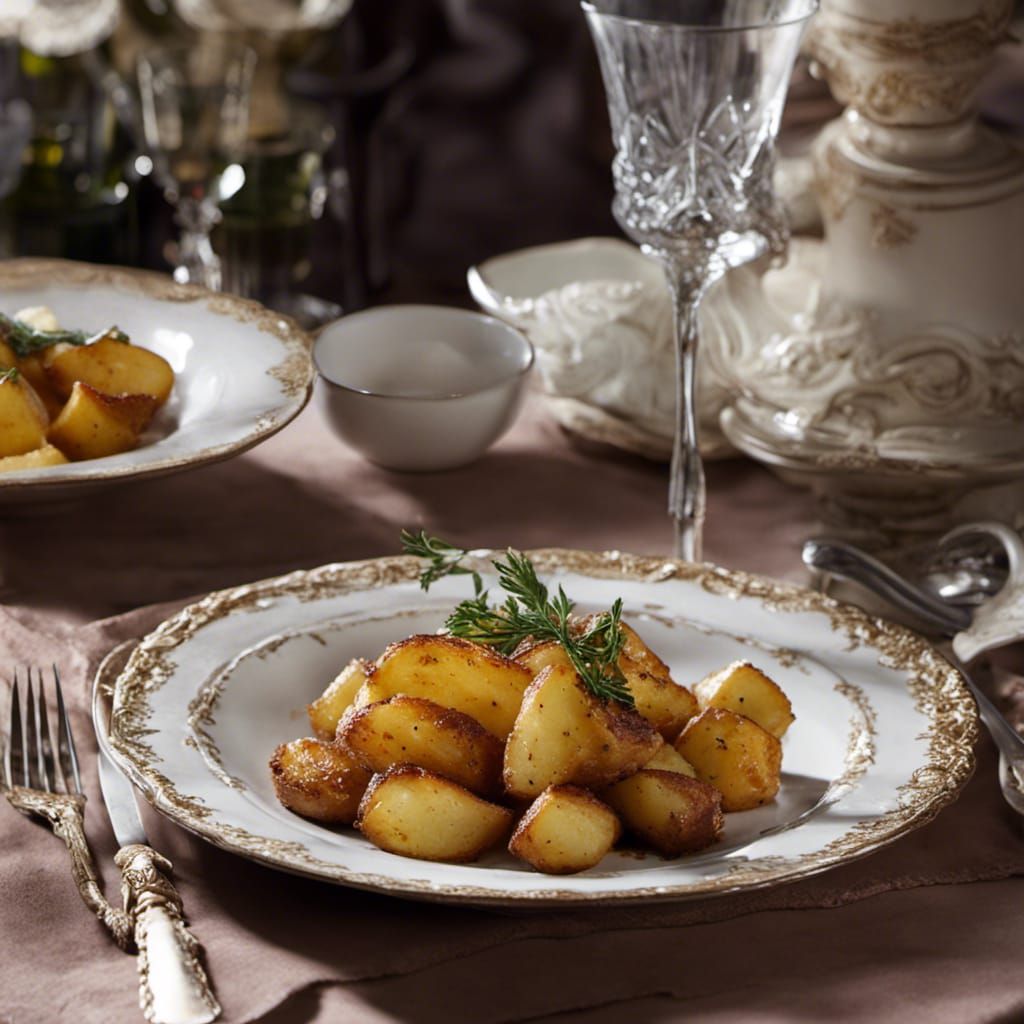 Rococo Roast Potatoes: An AI Art Creation
