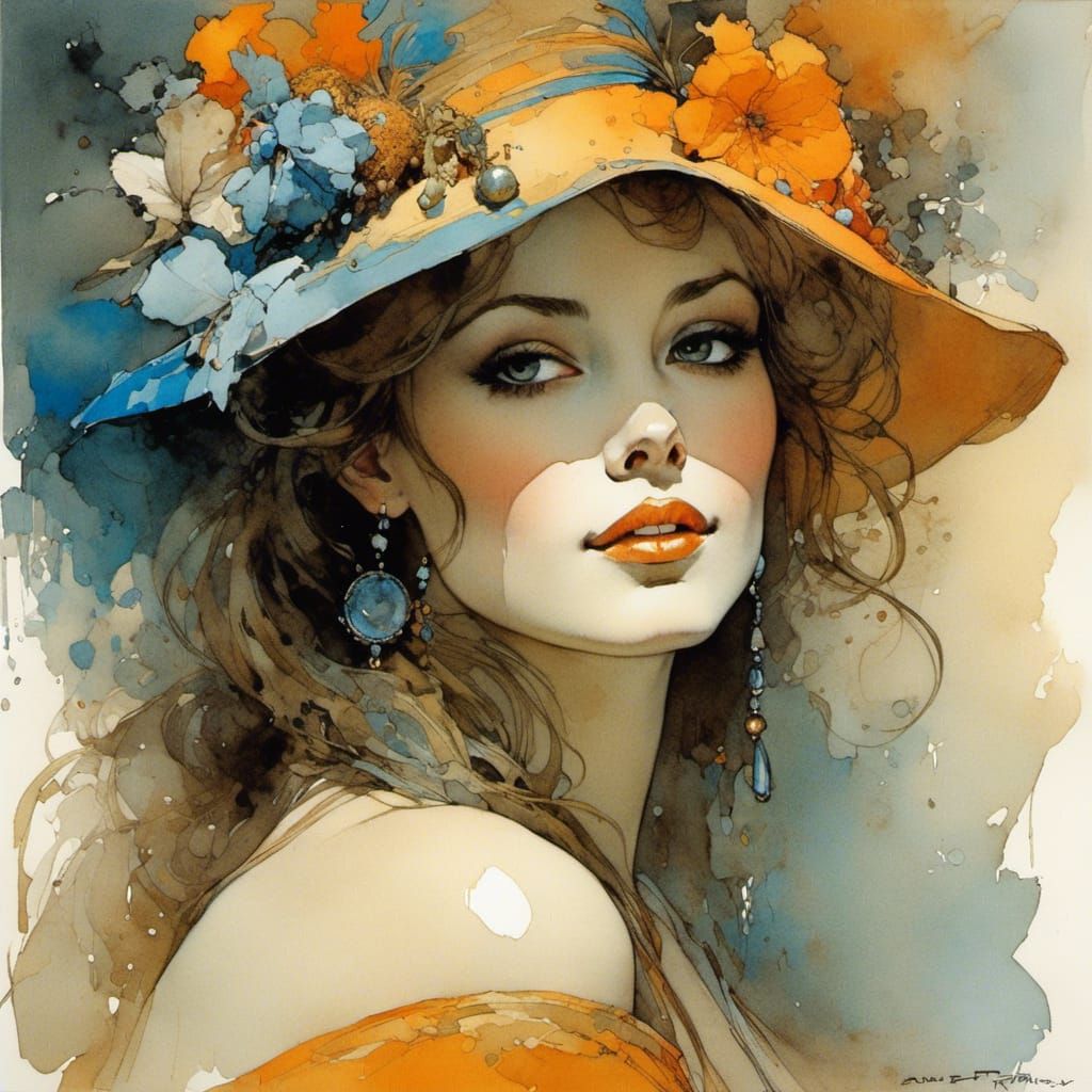 Expressive Portrait of Reflected Happiness in Soft Light