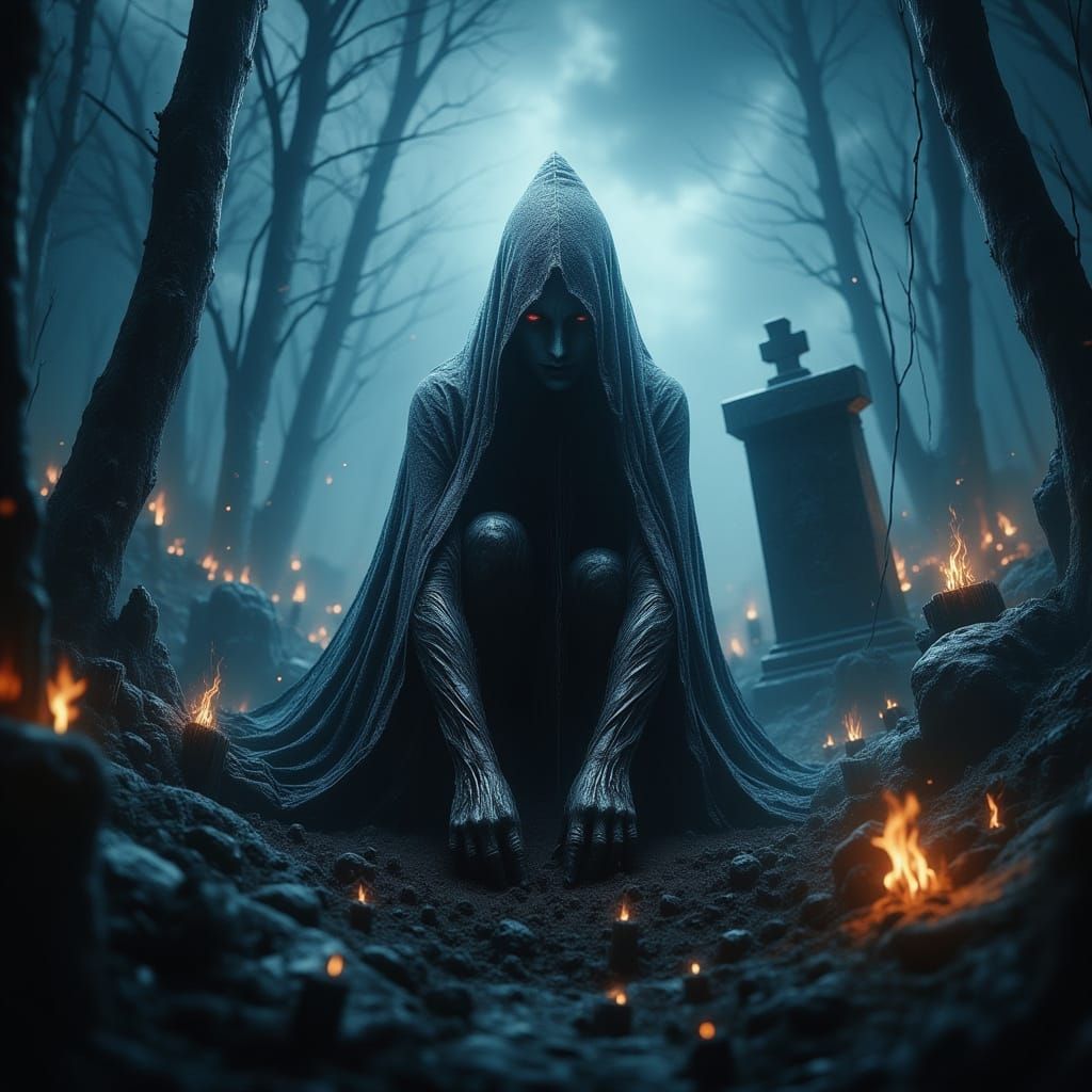 Witch Scrambling in Dark Graveyard