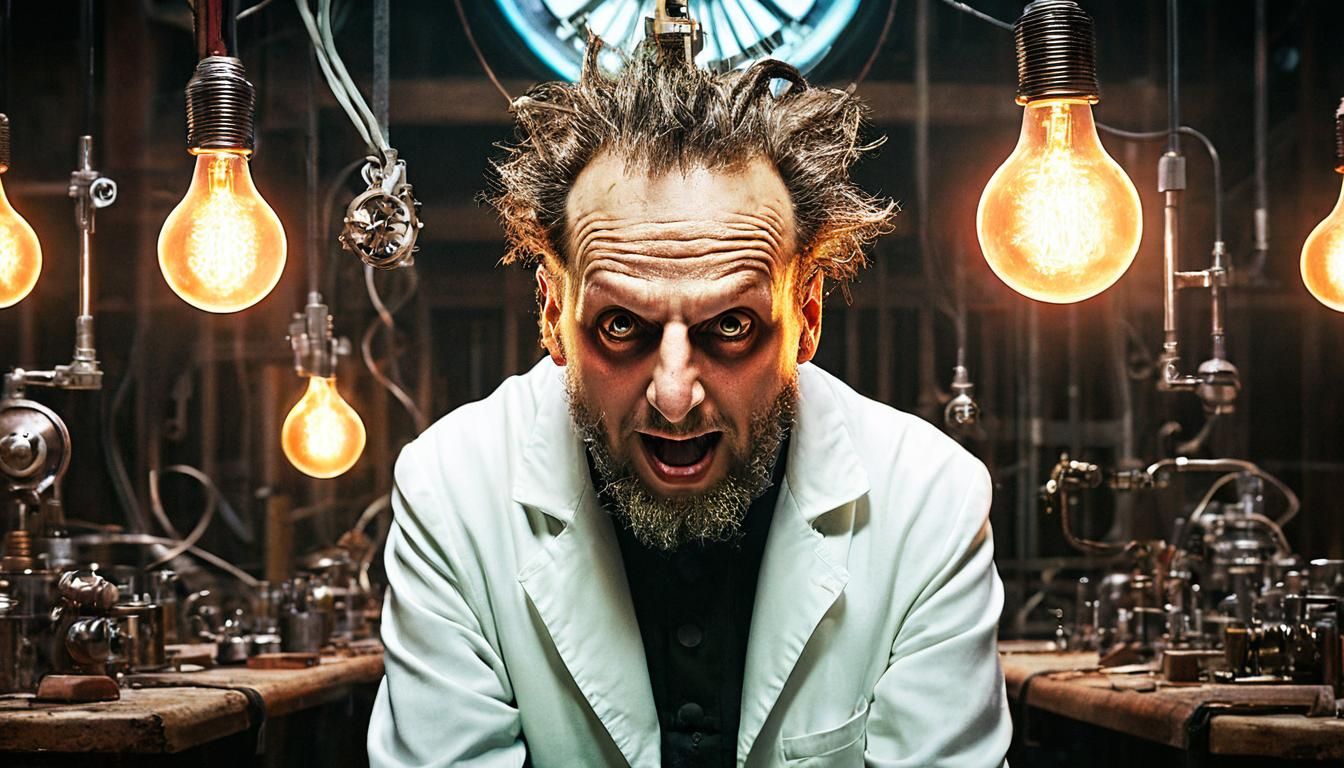 Steampunk Mad Scientist's Laboratory in Detailed 3D