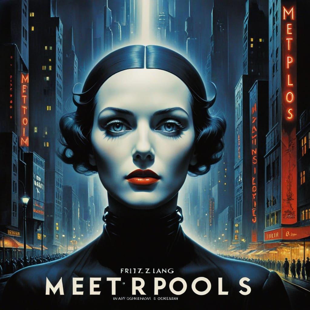 Vintage Movie Poster in Expressionist Style