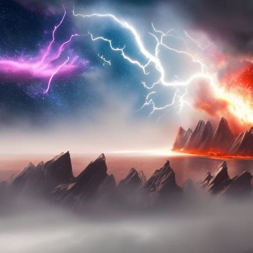 Elemental Galaxy: Epic Digital Matte Painting