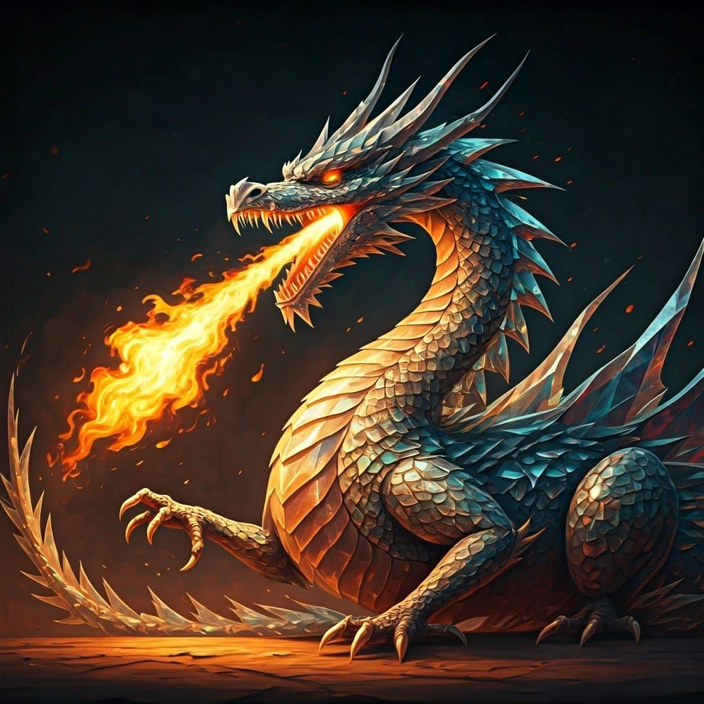 Dragon of Shimmering Glass