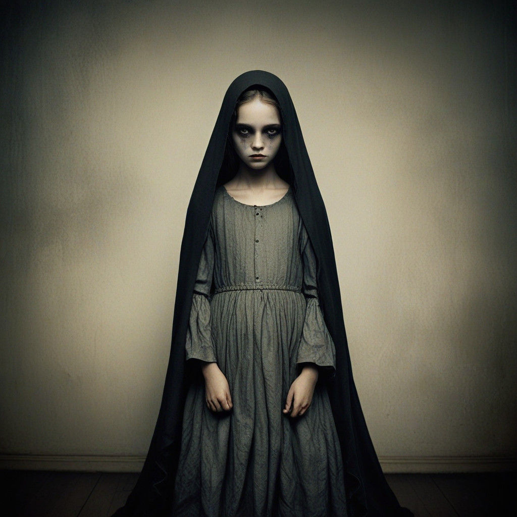 Gothic Mansion Consumed by Dark Energy in a Victorian Aesthe...