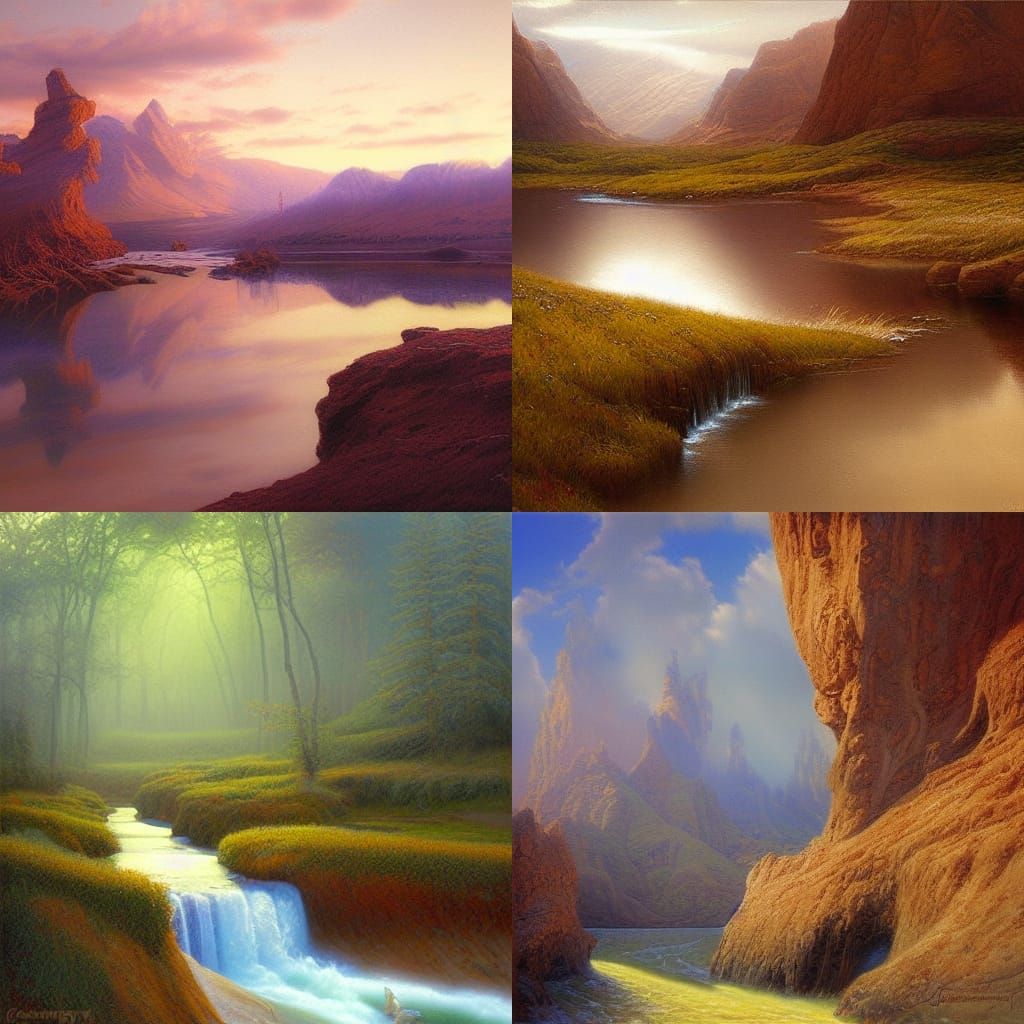 Surreal Dreamscape: An Oil Painting by Gurney
