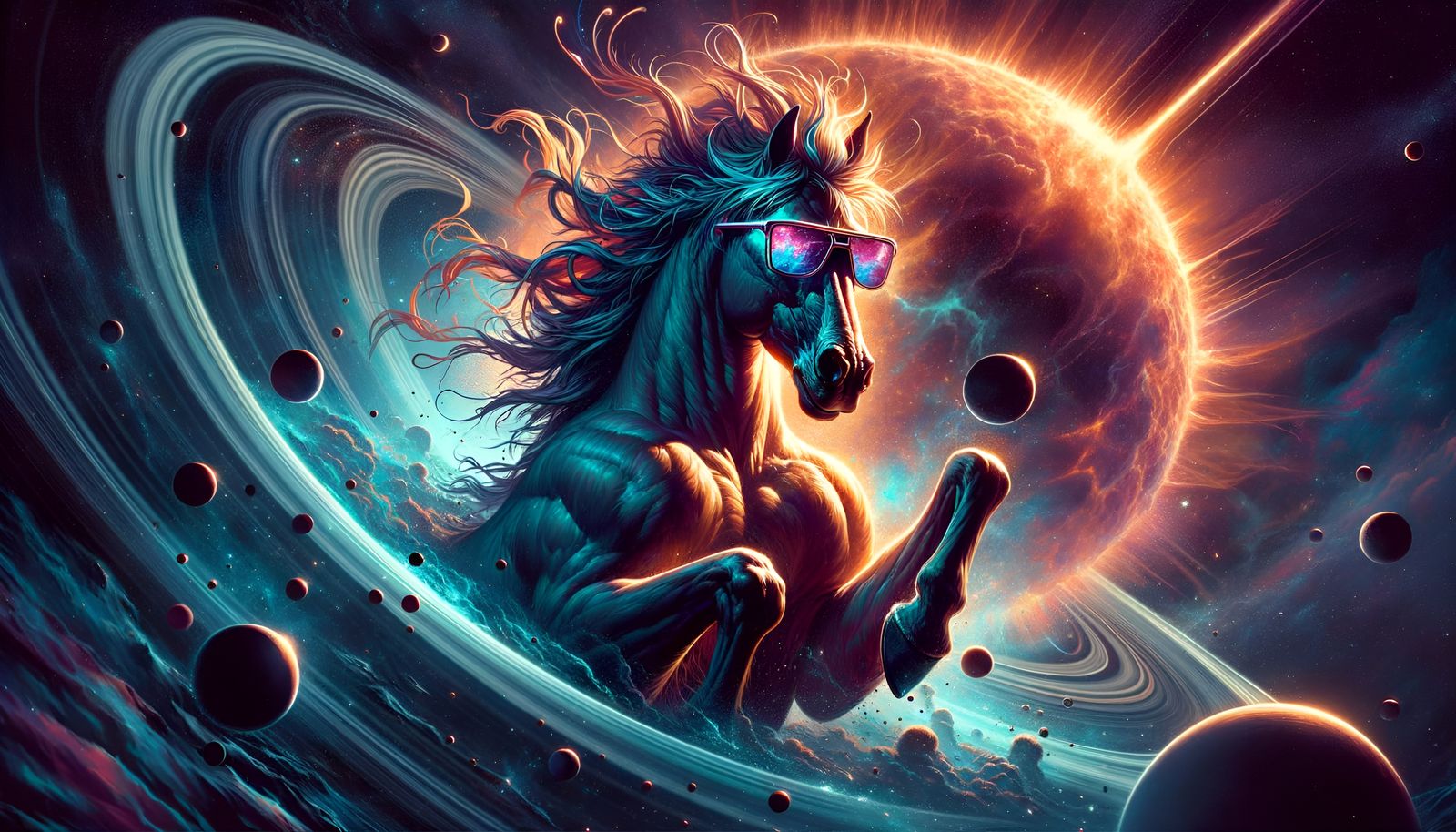Cyberpunk Centaur in Supernova Explosion