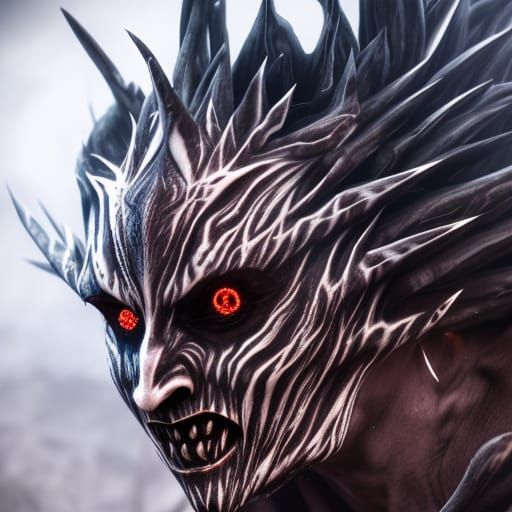 Fire King Plant Monster in Tribal Style