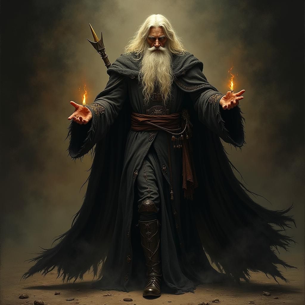 Old Wizard Channels Ancient God's Power