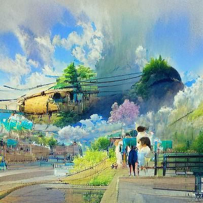 Ghibli-esque Anime Key Visual in 8K
