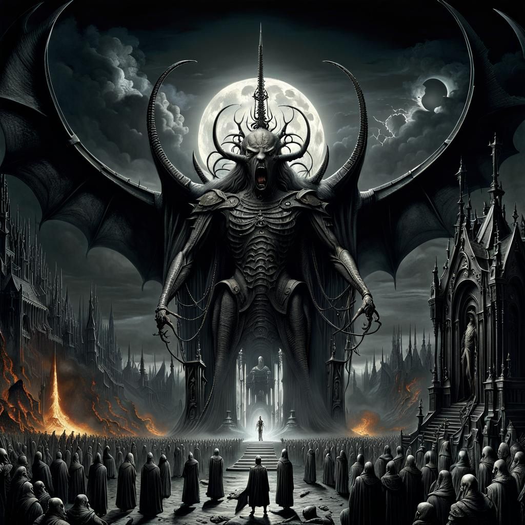 Cosmic Horror Dreamscape in Dark Fantasy Art
