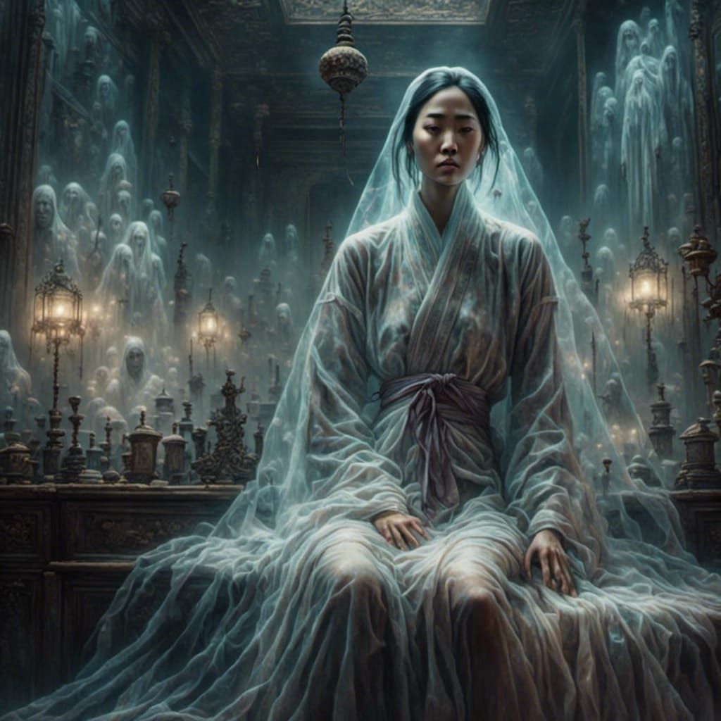 Resilient Chinese Woman: Ghostly Aesthetic