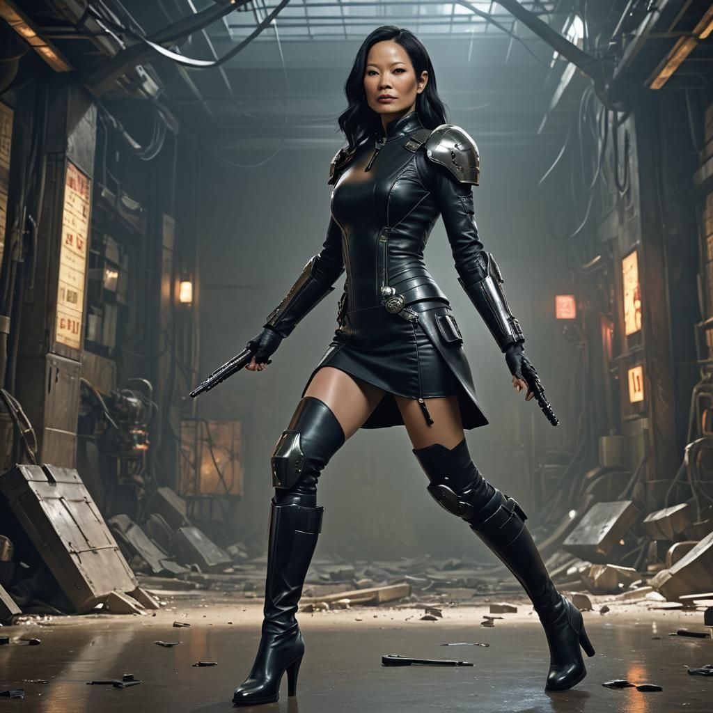 Political Heavyweight Battles Cyborg: Dark Fantasy Concept A...