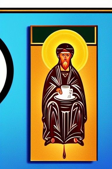 Soy Latte as Greek Orthodox Icon