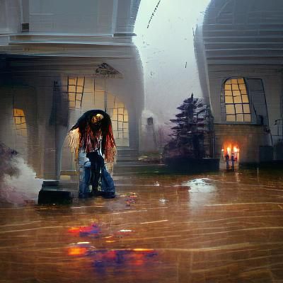 Sinister November Rain Landscape