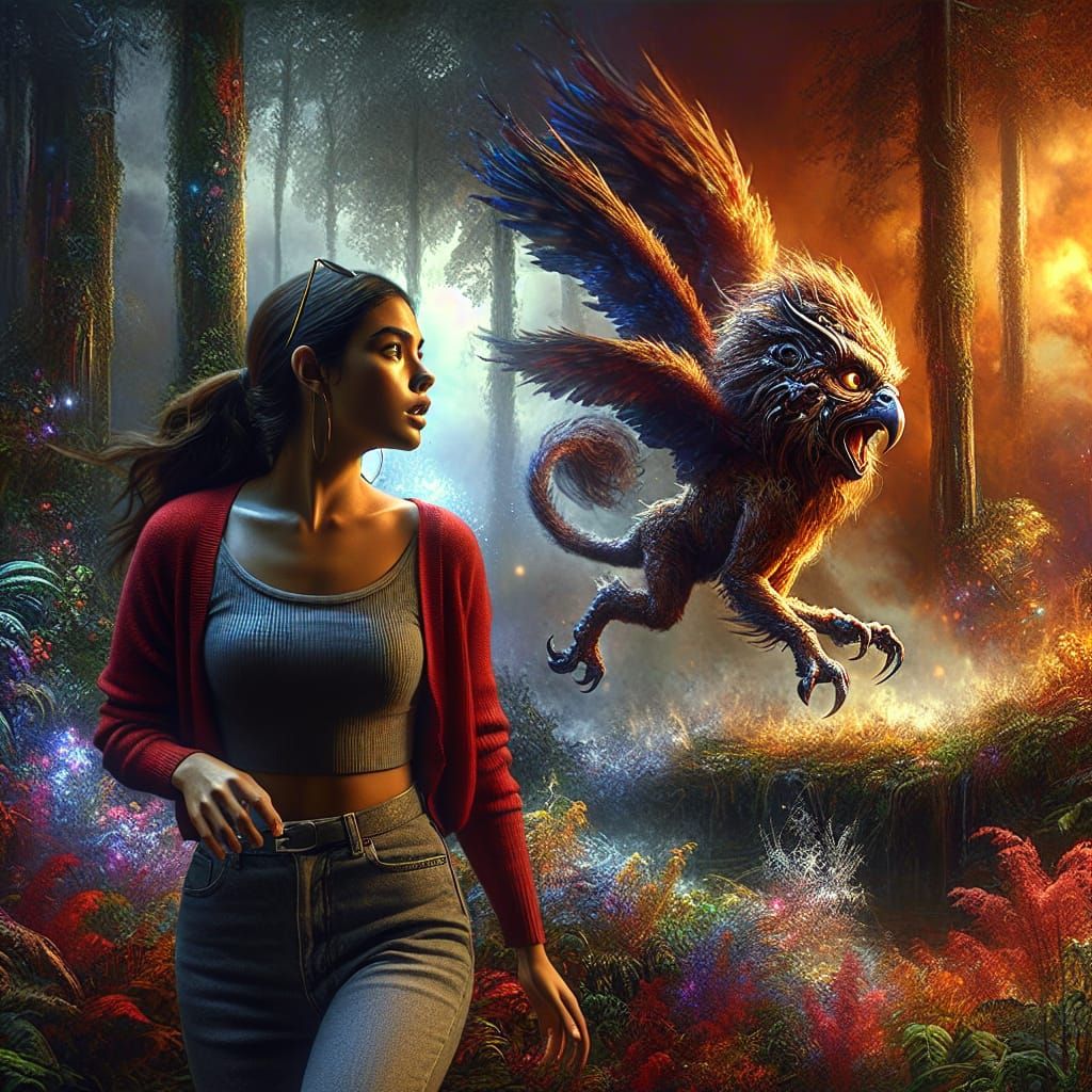 You never know what you might see on a walk in the forest