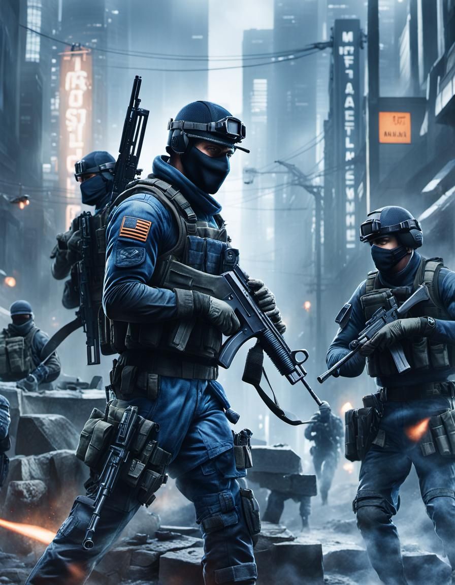 Call of Duty Operators in Tactical Formation