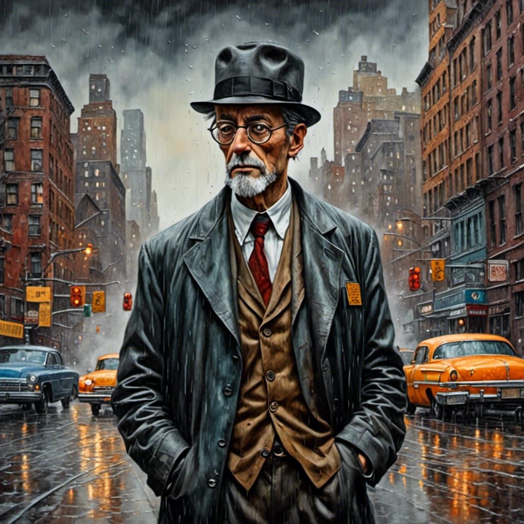 Plague Doctor in New York City: Realistic Detail