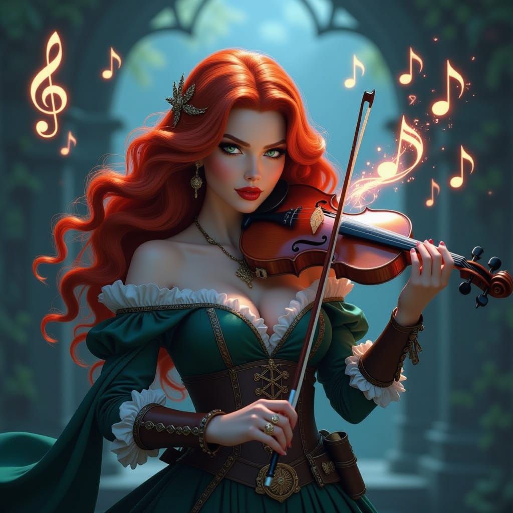 Highlander Femme Fatale Opens Magic Portal with Bagpipes