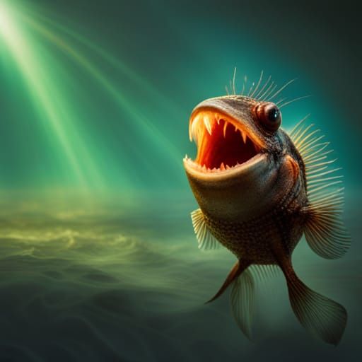 Angler Fish Anchors CNN News Broadcast