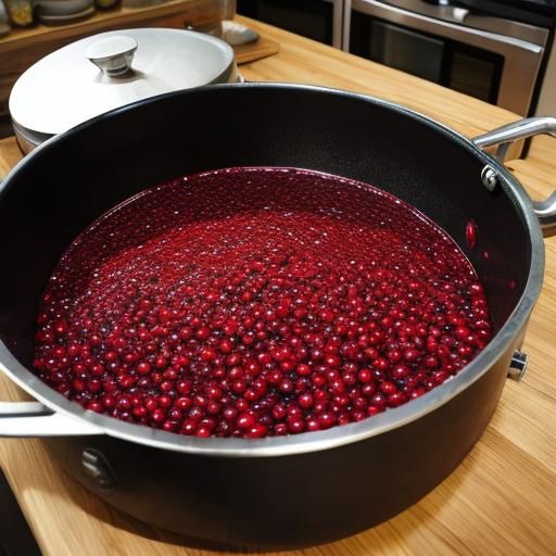 Vibrant Cranberry Vat Still Life