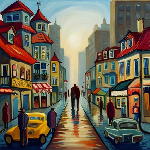 Creepy Robot Fireball Attack: Lowbrow Horror Art