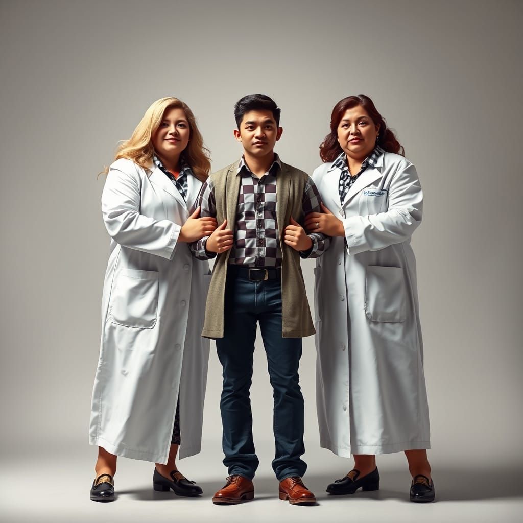 Dramatic Arrest Scene in High-Contrast Style