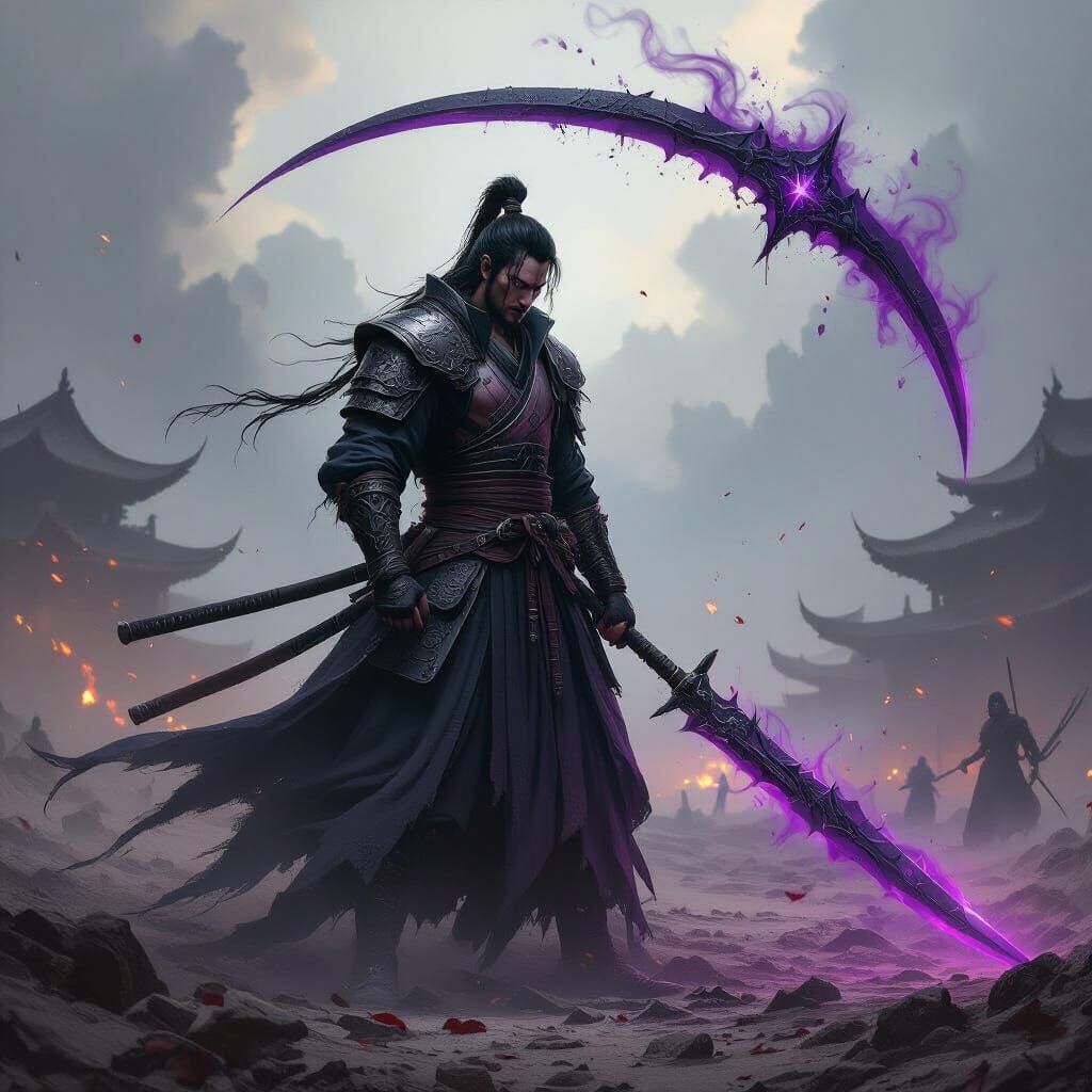 Battle-Scarred Korean Swordsman Victorious Over Demon King