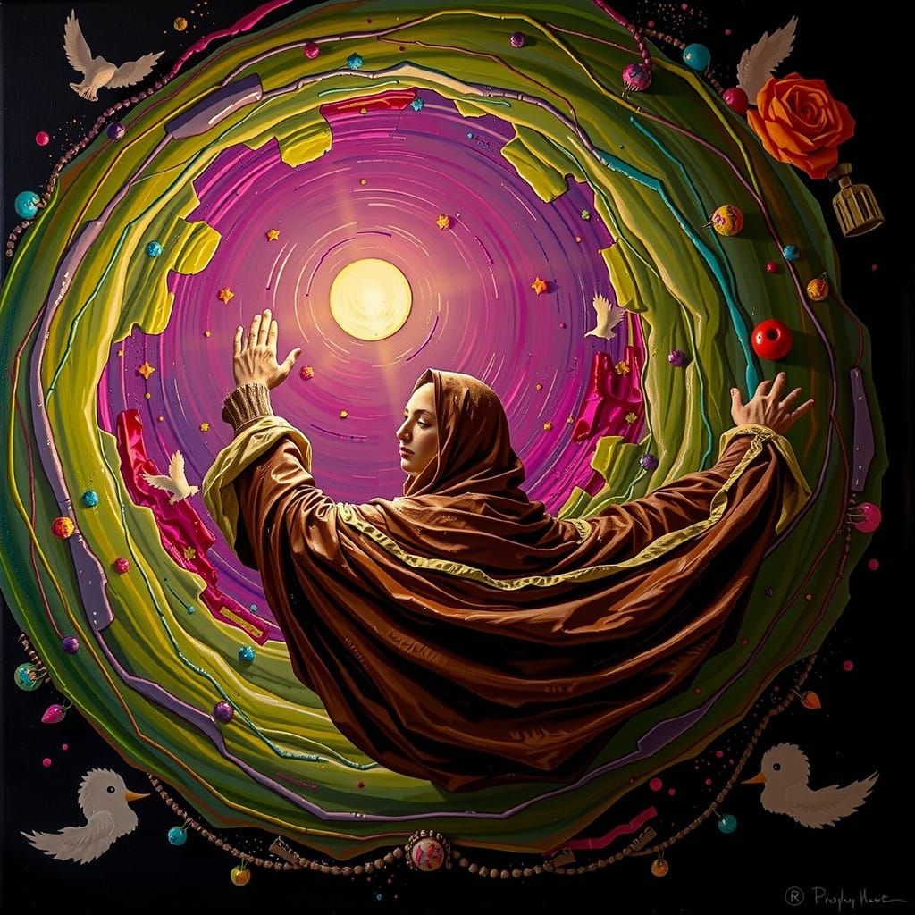 Hyperrealistic Sculpture of Reflected Glory