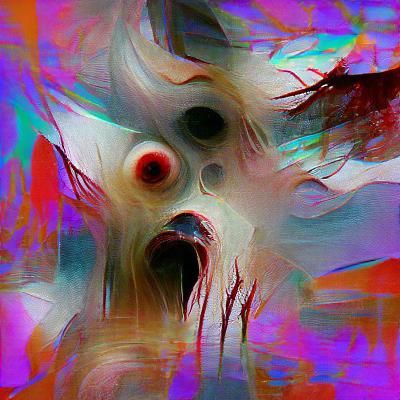 Weird Abstract Horror Concept