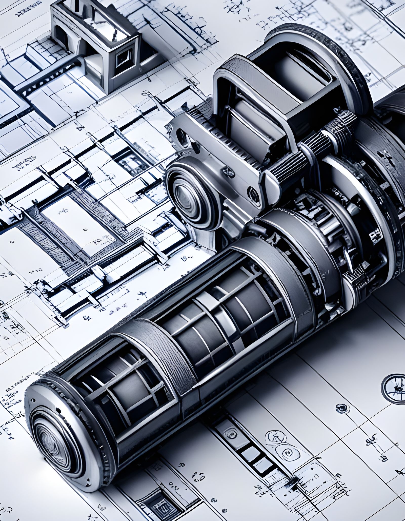 Time Machine: Detailed Architectural Blueprints in CAD