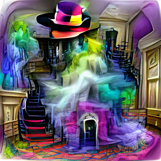 Dreamlike Magical Mansion with Ethereal Lighting