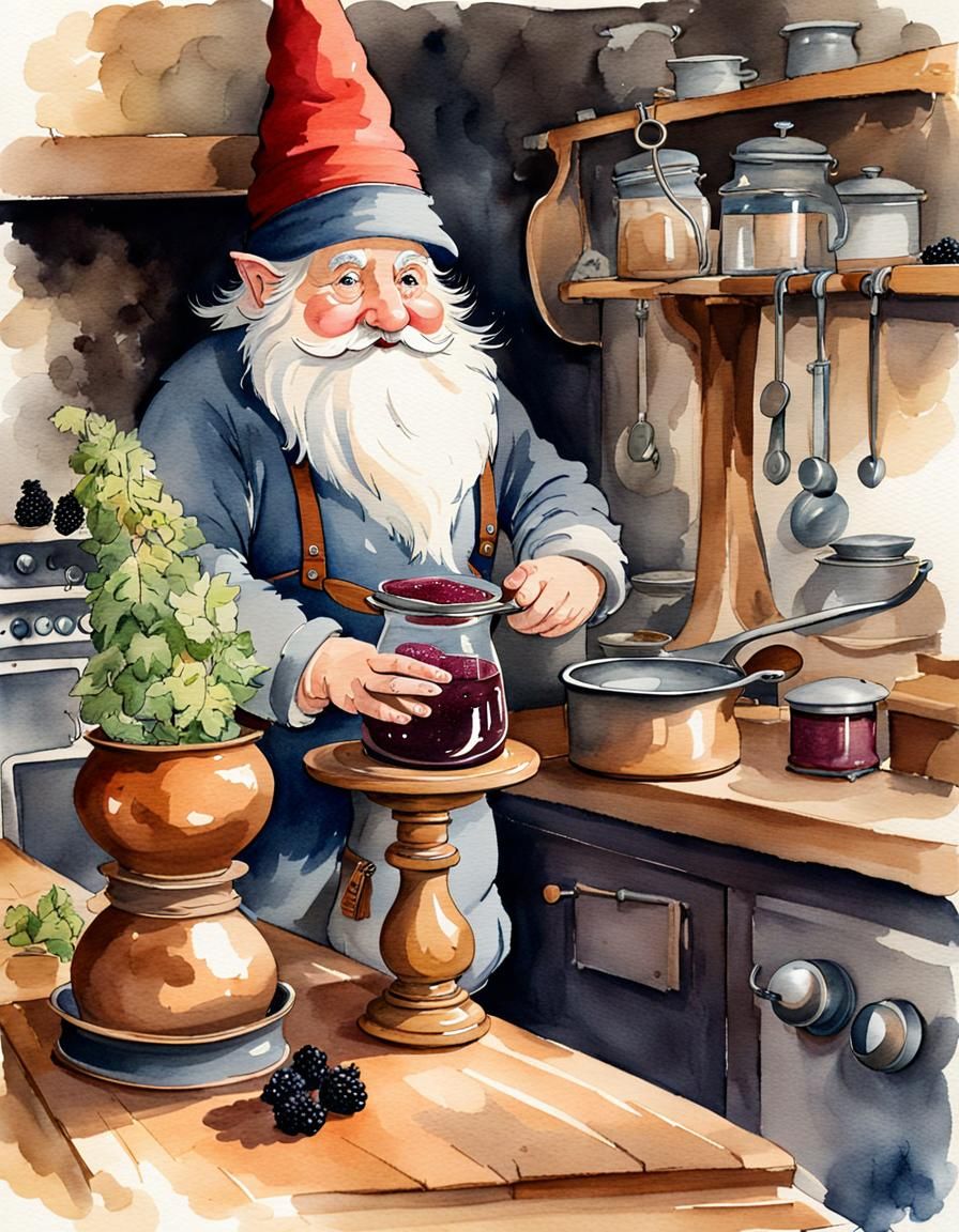 David the gnome preserving for winter