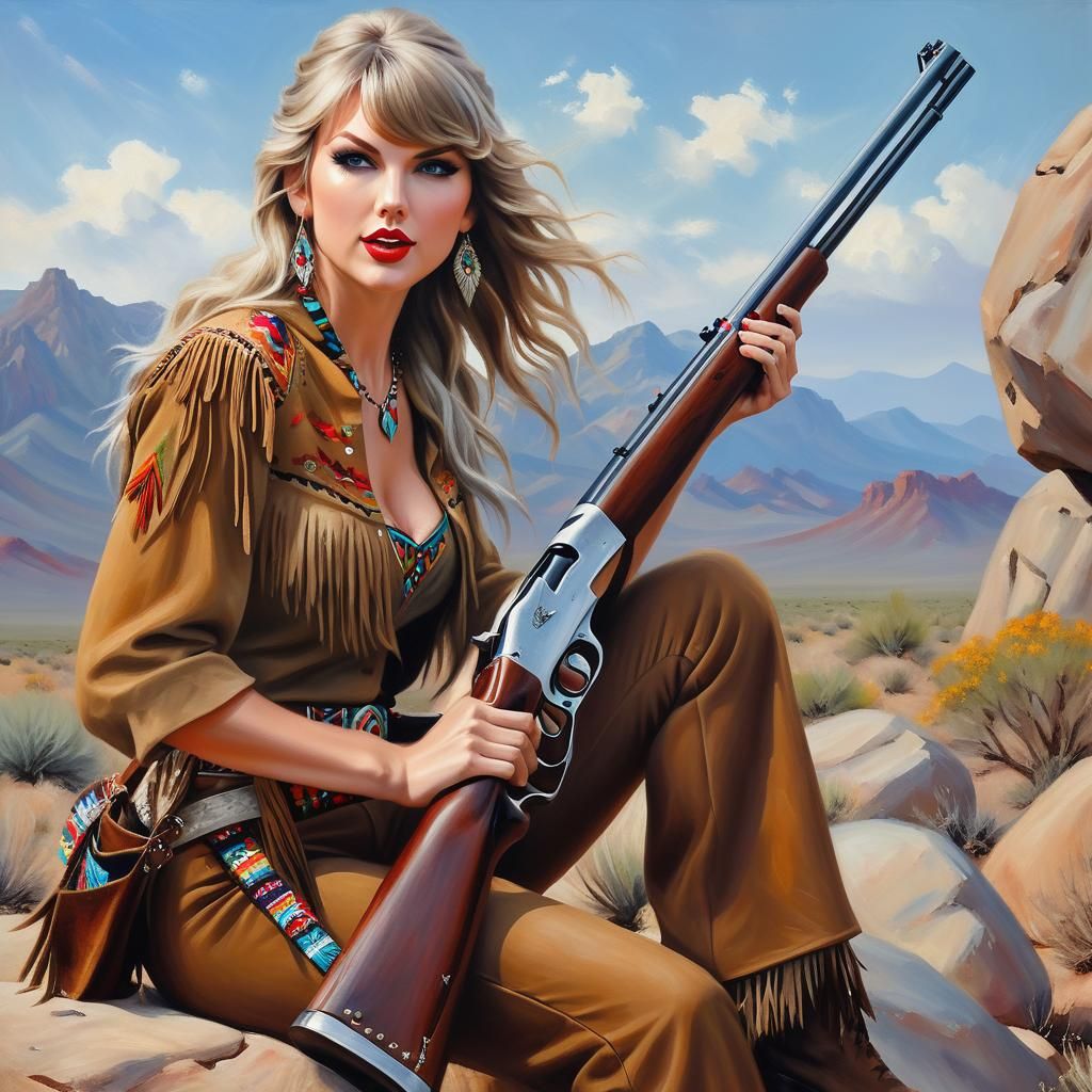 Fantasy Elf Warrior in Impressionistic Oil Painting