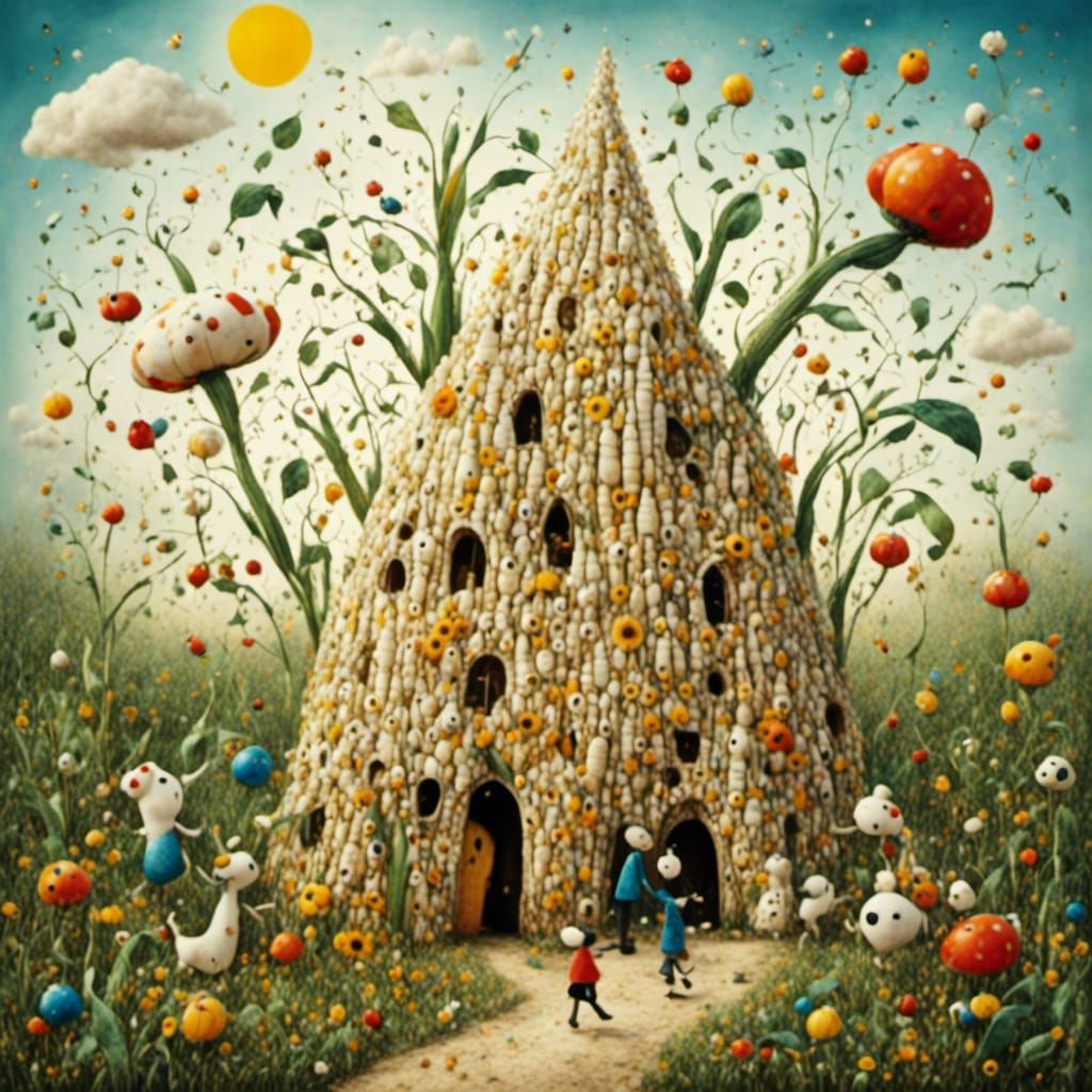 Abstract Shapes in Vibrant Modern Art Style