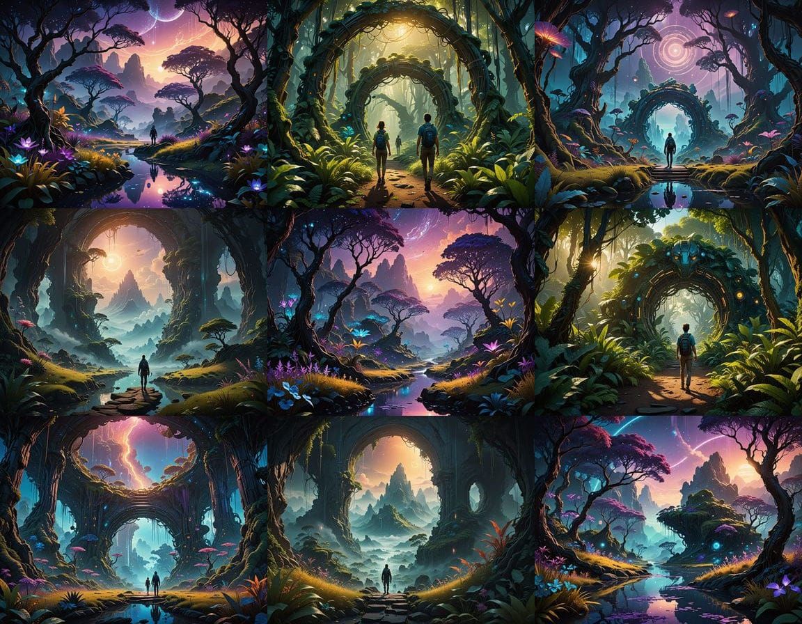 Mystical Avatar Portal Landscape
