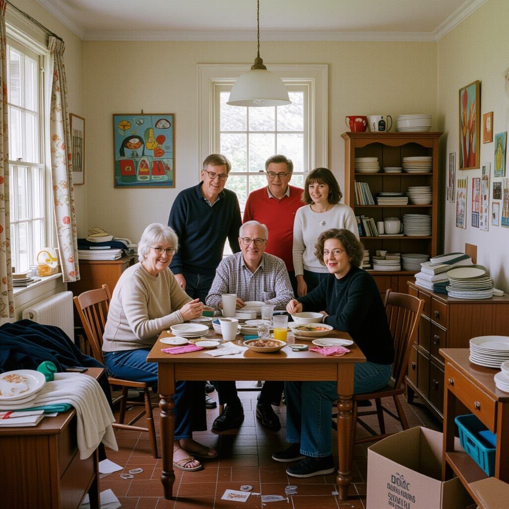 Messy House Party in Playful Art Style