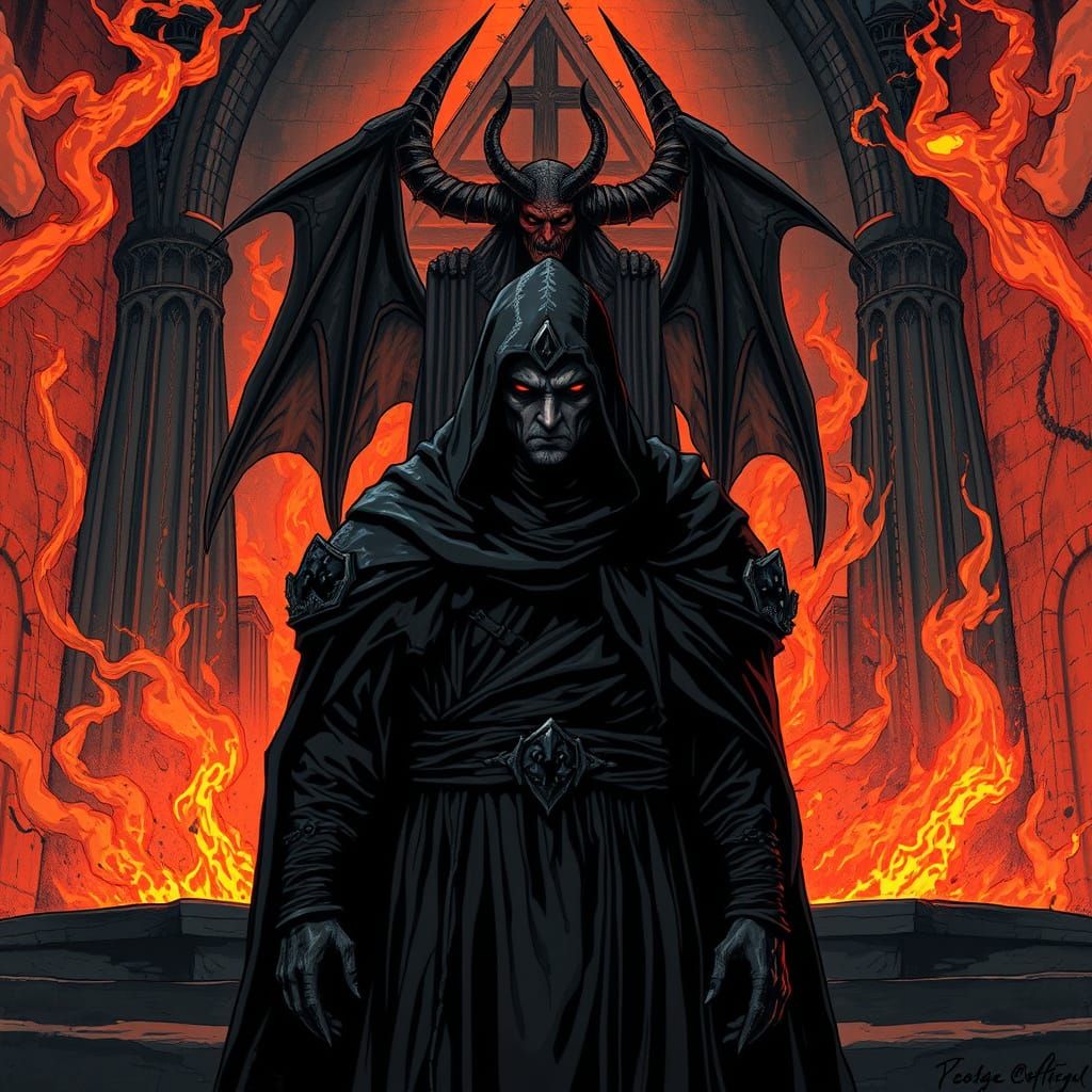 Dark Sith Lord Rejected by the Devil in Haunting Gothic Styl...