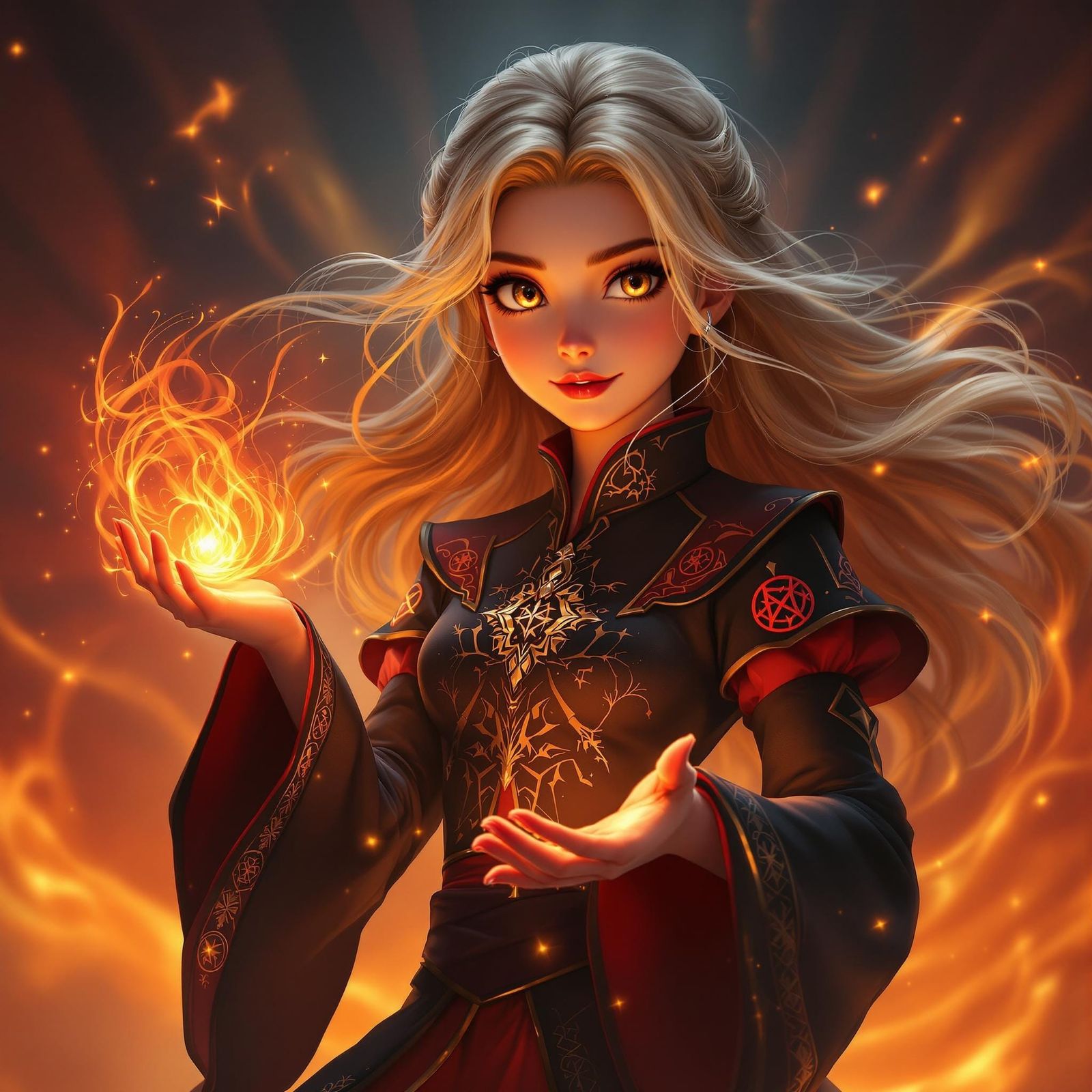 Enchantress of Flame: A Young Mage's Fiery Magic
