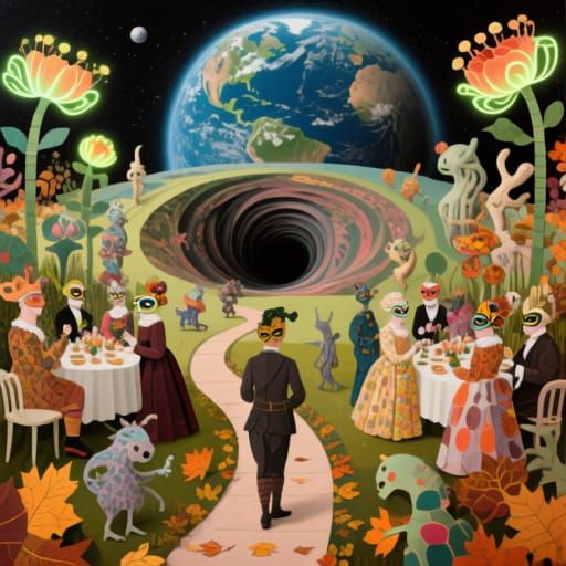 Earth Whirlpool: A Surreal Space View