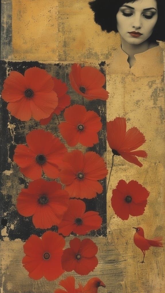 Golden Goddess in Whimsical Vienna Style