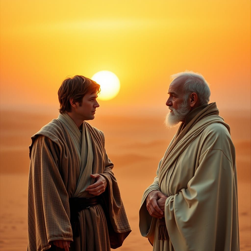 Obi Wan Kenonbi played by Ewan McGregor meets Obi wan Kenobi...