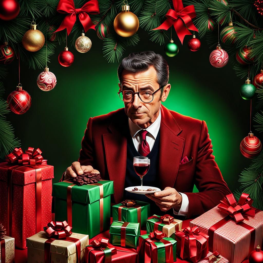 Festive Christmas Morning Chocolate Gift Unveiling